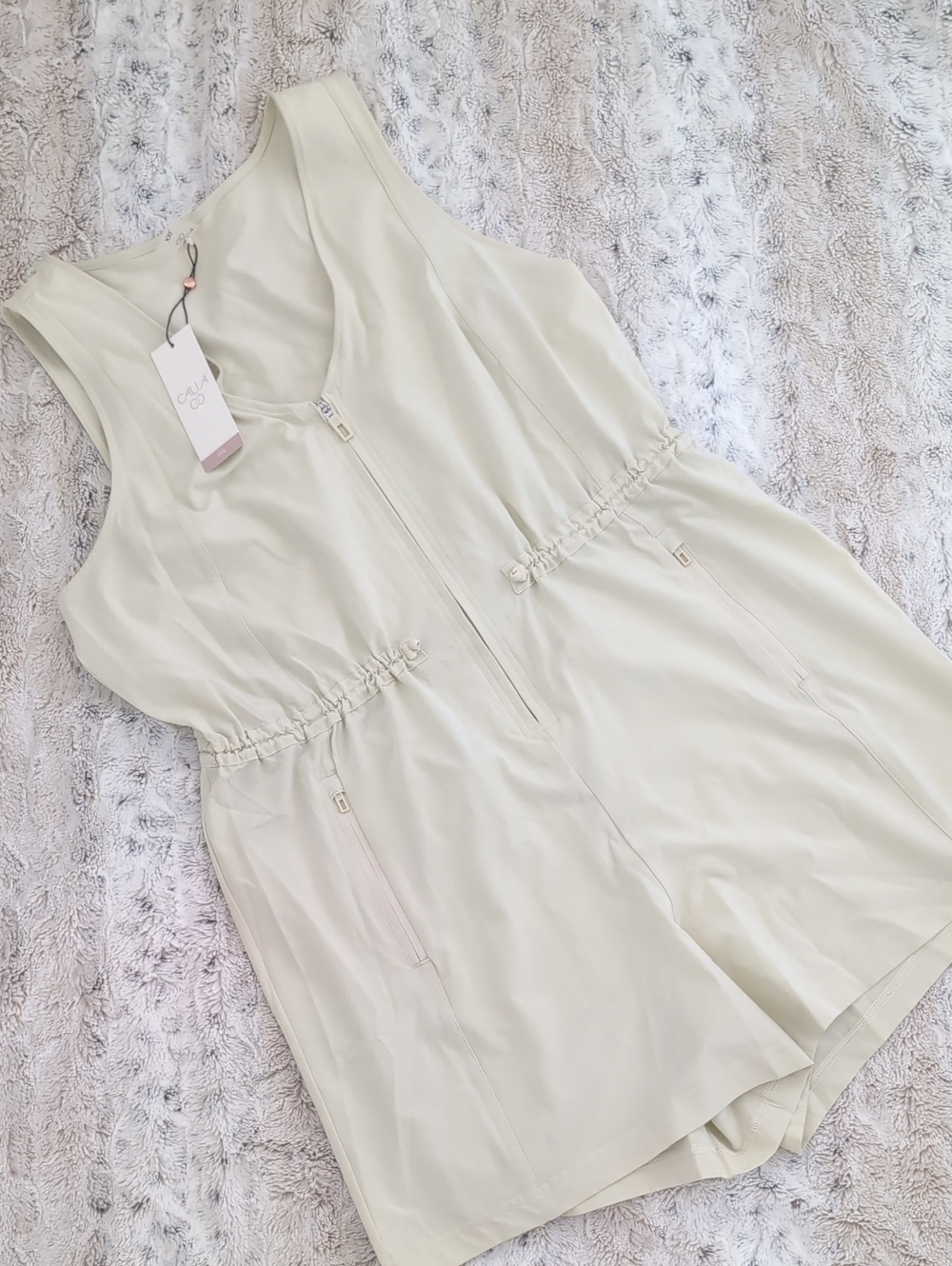 CALIA Relaxed Fit Hike Sage Dune Romper